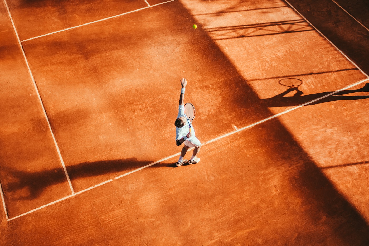 Tennis court lines